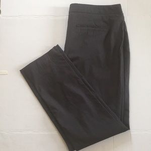 Ladies Grey Pinstripe Pants Slacks WORTHINGTON Slim Fit Straight Leg Size 16